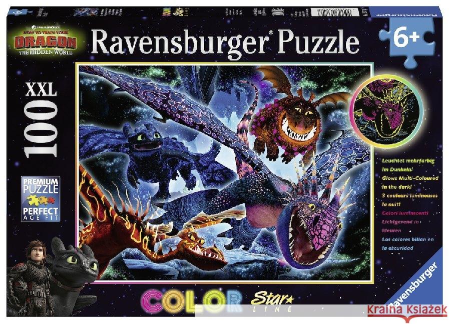 Leuchtende Dragons (Kinderpuzzle)  4005556137107 Ravensburger Verlag - książka