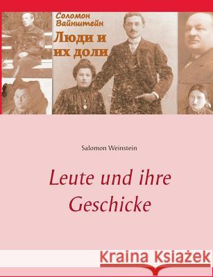 Leute und ihre Geschicke Salomon Weinstein 9783752870480 Books on Demand - książka
