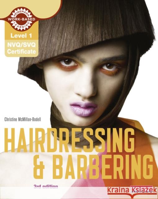 Level 1 (NVQ/SVQ) Certificate in Hairdressing and Barbering Candidate Handbook  McMillan-Bodell 9780435468309 Pearson Education Limited - książka