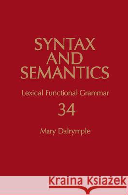 Lexical Functional Grammar Mary Dalrymple 9789004257320 Brill - książka