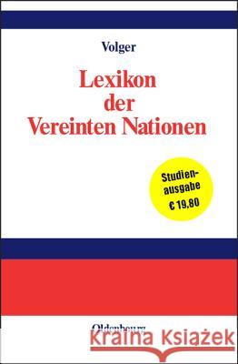 Lexikon Der Vereinten Nationen  9783486247954 Oldenbourg Wissenschaftsverlag - książka