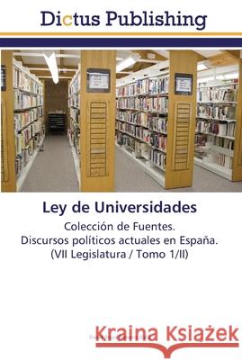 Ley de Universidades Rojas Romero, David 9783845468570 Dictus Publishing - książka