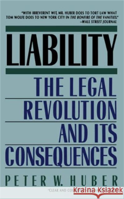 Liability Peter William Huber 9780465039197 Basic Books - książka