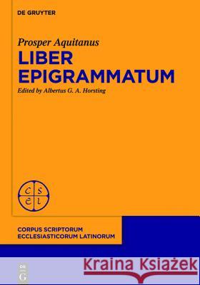 Liber epigrammatum  9783110333985  - książka