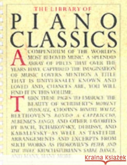 Library of Piano Classics: Piano Solo Hal Leonard Publishing Corporation 9780825611117 AMSCO Music - książka