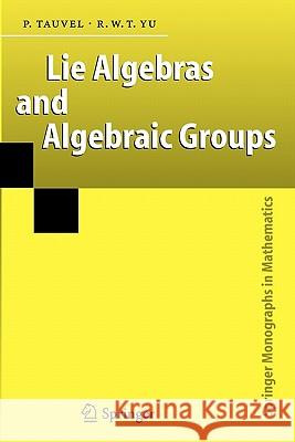 Lie Algebras and Algebraic Groups Patrice Tauvel Rupert W. T. Yu 9783642063336 Not Avail - książka