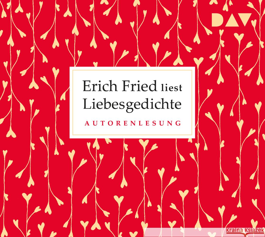 Liebesgedichte, 1 Audio-CD Fried, Erich 9783742417138 Der Audio Verlag, DAV - książka