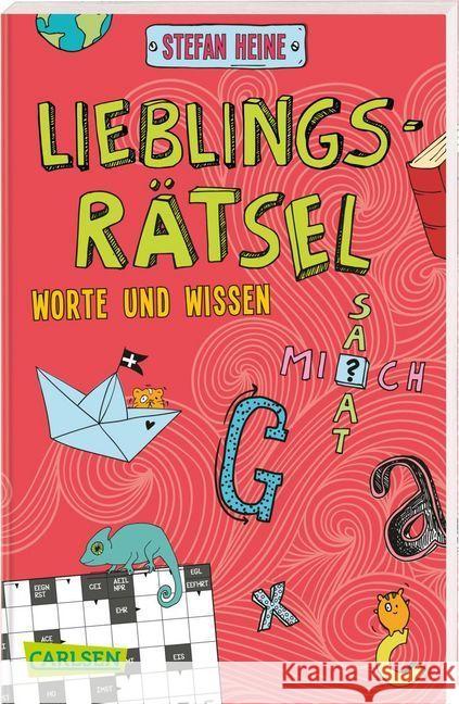 Lieblingsrätsel - Worte und Wissen : Kreuzworträtsel, Buchstabensalat, Geheimcodes und vieles mehr Heine, Stefan 9783551318190 Carlsen - książka