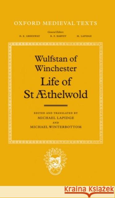 Life of St AEthelwold  9780198222668 OXFORD UNIVERSITY PRESS - książka