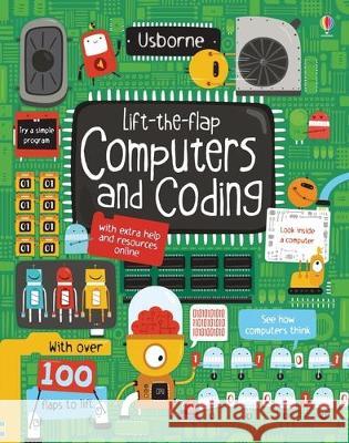 Lift-The-Flap Computers and Coding Rosie Dickins Shaw Nielsen 9781805070665 Usborne Books - książka