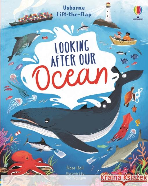 Lift-the-Flap Looking After Our Ocean Rose Hall 9781474997898 USBORNE - książka