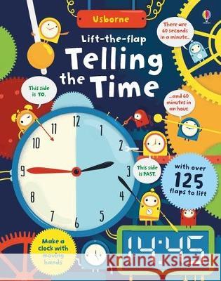 Lift-The-Flap Telling the Time Rosie Hore Shaw Nielsen 9781805070672 Usborne Books - książka
