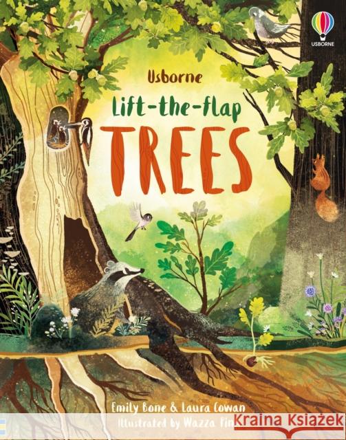 Lift-the-Flap Trees Emily Bone 9781474986137 Usborne Publishing Ltd - książka