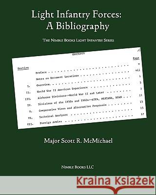 Light Infantry Forces: A Bibliography Scott R McMichael 9781608880706 Nimble Books - książka