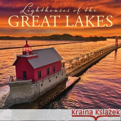 Lighthouses of the Great Lakes 2026 12 X 12 Wall Calendar Willow Creek Press 9781549251795 Willow Creek Press Calendars - książka