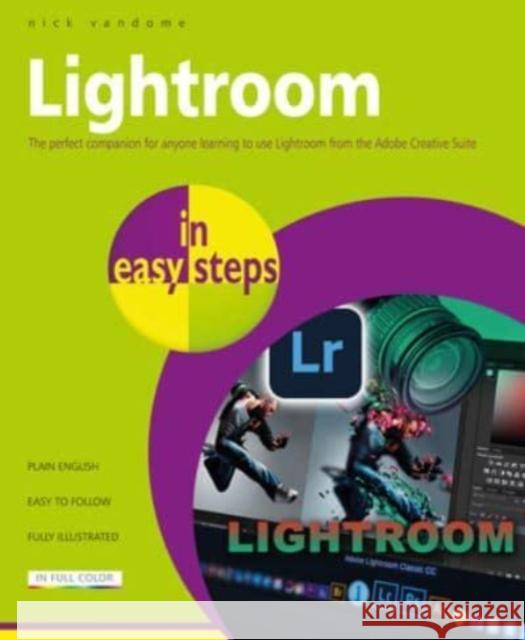 Lightroom in easy steps Nick Vandome 9781787910089 In Easy Steps Limited - książka