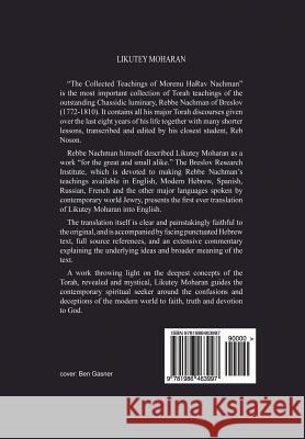 Likutey Moharan. Vol. 10: (Lessons 109-194) Kramer, Chaim 9781986463997 Createspace Independent Publishing Platform - książka