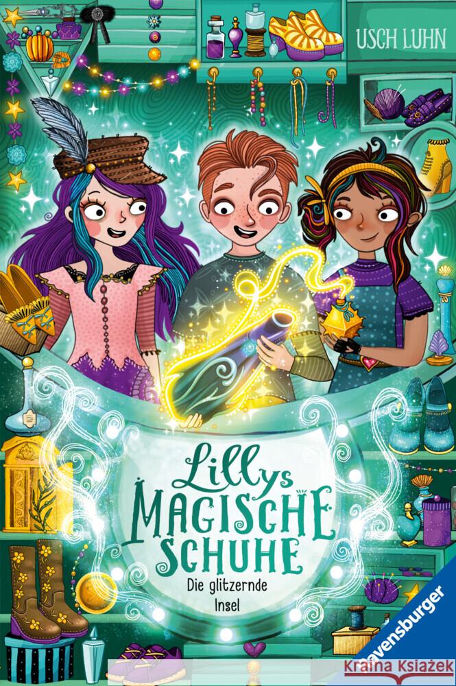 Lillys magische Schuhe, Band 8: Die glitzernde Insel (zauberhafte Reihe über Mut und Selbstvertrauen für Kinder ab 8 Jahren) Luhn, Usch 9783473405596 Ravensburger Verlag - książka