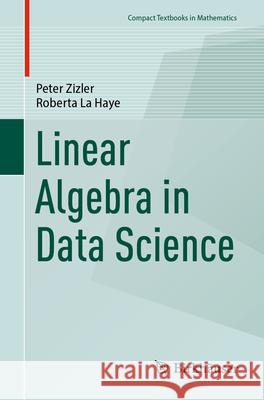 Linear Algebra in Data Science Peter Zizler Roberta L 9783031549076 Birkhauser - książka