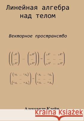 Linear Algebra Over Division Ring (Russian Edition): Vector Space Aleks Kleyn 9781499323948 Createspace - książka