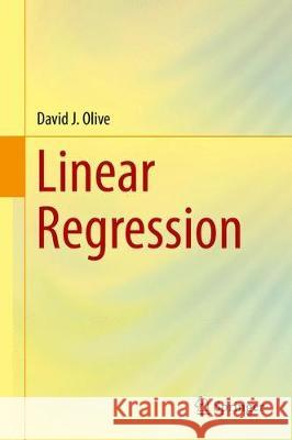 Linear Regression David Olive 9783319552507 Springer - książka