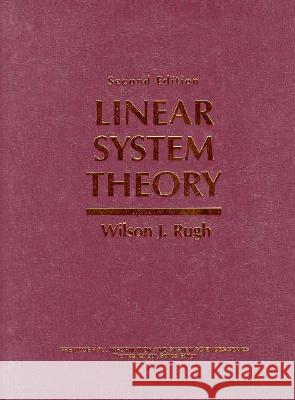 Linear System Theory Wilson J. Rugh 9780134412054 Prentice Hall - książka