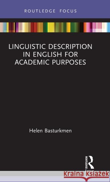 Linguistic Description in English for Academic Purposes Helen Basturkmen 9780815395799 Routledge - książka