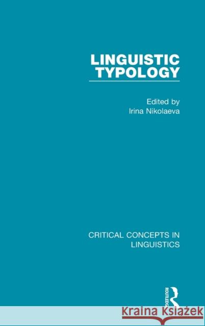 Linguistic Typology  9781138342507 Taylor and Francis - książka