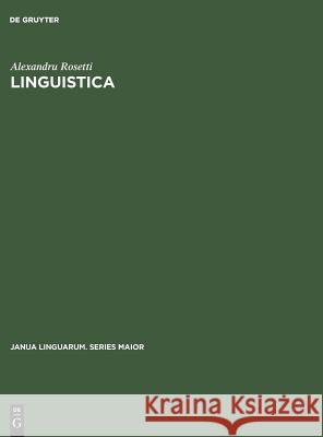 Linguistica Alexandru Rosetti 9783110995145 Walter de Gruyter - książka