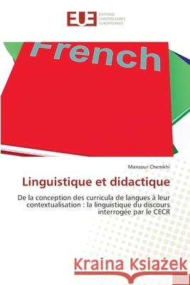 Linguistique et didactique Mansour Chemkhi 9786203412208 Editions Universitaires Europeennes - książka