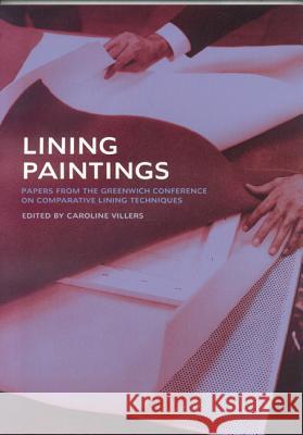 Lining Paintings: Papers from the Greenwich Conference on Comparative Lining Techniques Caroline Villers Westby Percival-Prescott 9781873132043 Archetype Books - książka