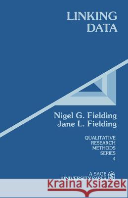 Linking Data Nigel Fielding Jane L. Fielding 9780803925182 Sage Publications - książka