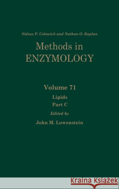 Lipids, Part C: Volume 71 Kaplan, Nathan P. 9780121819712 Academic Press - książka