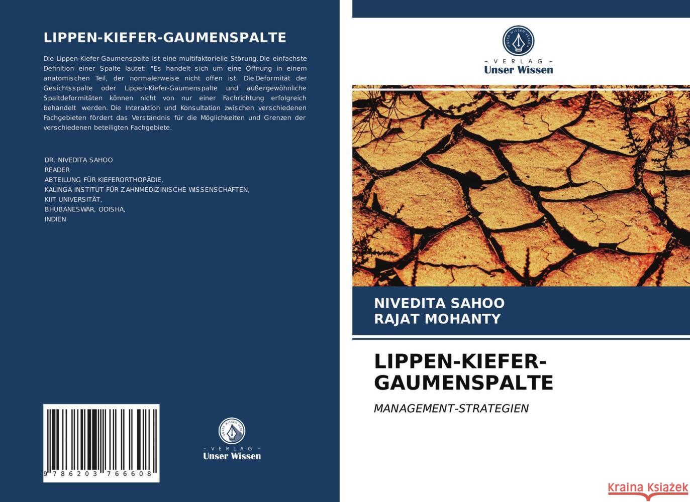 LIPPEN-KIEFER-GAUMENSPALTE Sahoo, Nivedita, Mohanty, Rajat 9786203766608 Verlag Unser Wissen - książka