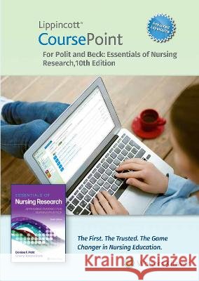 Lippincott Coursepoint Enhanced for Polit\'s Essentials of Nursing Research Denise F. Polit Cheryl Tatano Beck 9781975177973 LWW - książka