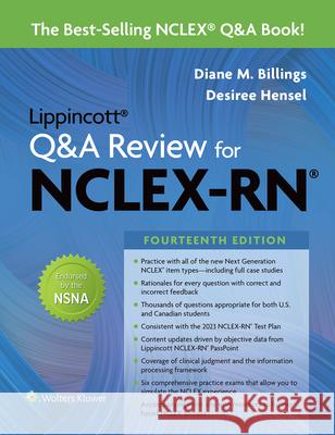 Lippincott Q&A Review for Nclex-RN Diane Billings Desiree Hensel 9781975180386 LWW - książka