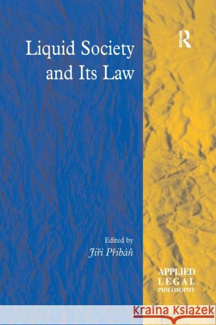 Liquid Society and Its Law Přib 9780367603632 Routledge - książka