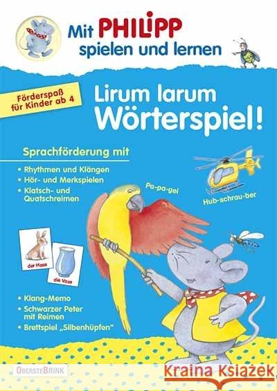 Lirum larum Wörterspiel! : Förderspaß für Kinder ab 4 Landa, Norbert 9783934333772 Oberstebrink/Eltern-Bibliothek - książka