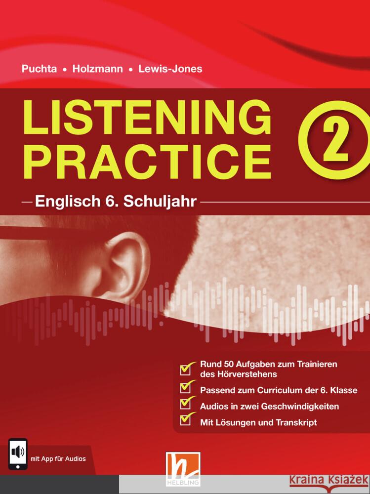 Listening Practice 2. Heft inkl. HELBLING Media App Puchta, Herbert, Holzmann, Christian, Lewis-Jones, Peter 9783990894217 Helbling Verlag - książka