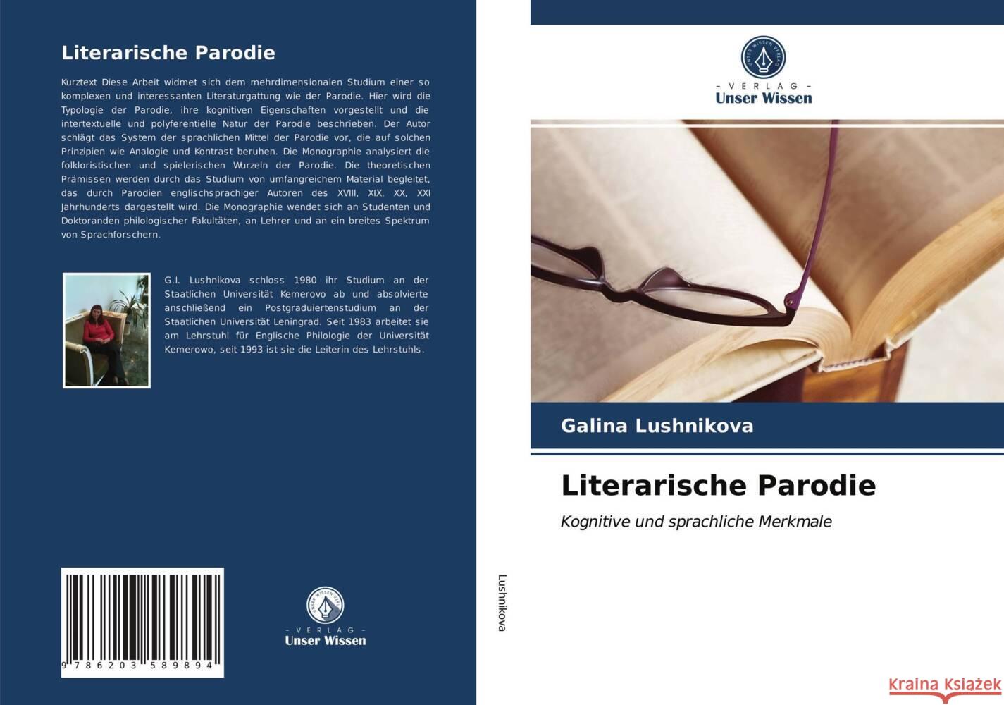 Literarische Parodie Lushnikova, Galina 9786203589894 Verlag Unser Wissen - książka