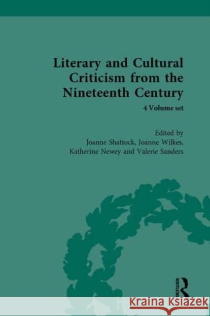 Literary and Cultural Criticism from the Nineteenth Century Sanders, Valerie 9780367261313 Routledge - książka