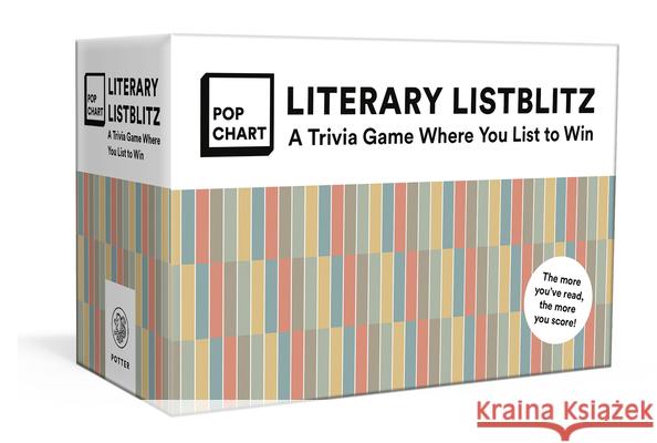 Literary Listblitz: A Trivia Game Where You List to Win Pop Chart 9780525577119 Clarkson Potter Publishers - książka