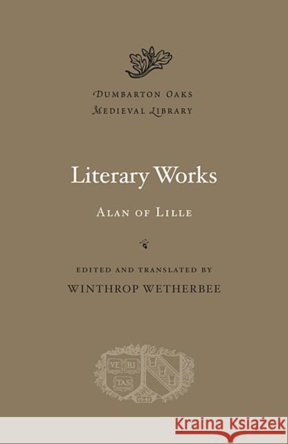 Literary Works Alan Of Lille  9780674059962  - książka