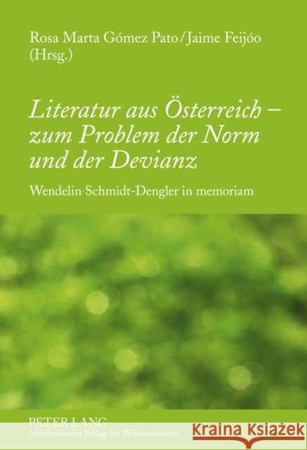 Literatur Aus Oesterreich - Zum Problem Der Norm Und Der Devianz: Wendelin Schmidt-Dengler in Memoriam Feijóo Fernandez, Jaime 9783631588901 Lang, Peter, Gmbh, Internationaler Verlag Der - książka
