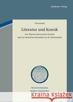 Literatur und Komik Tom Kindt 9783050051529 de Gruyter - książka