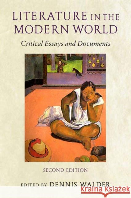 Literature in the Modern World: Critical Essays and Documents Walder, Dennis 9780199253012  - książka