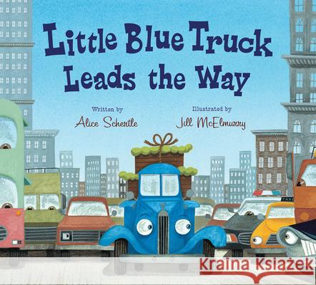 Little Blue Truck Leads the Way Board Book Alice Schertle Jill McElmurry 9780544568051 Harcourt Brace and Company - książka