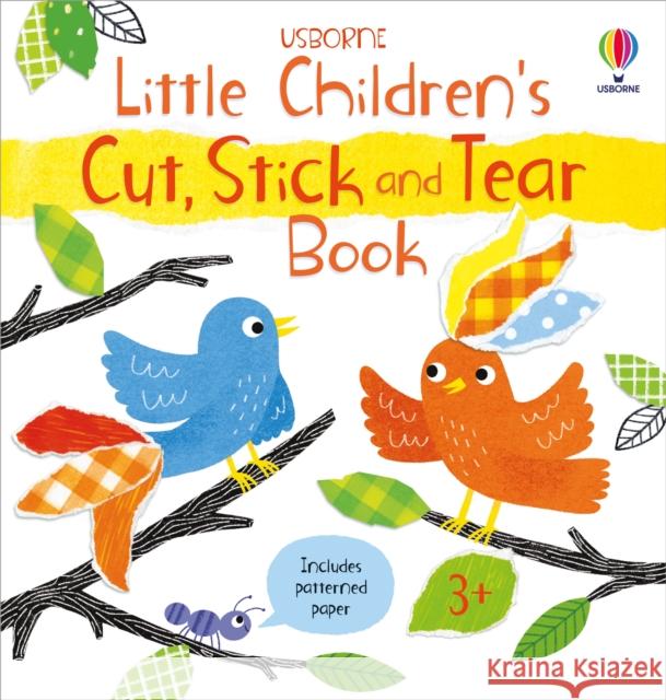 Little Children's Cut, Stick and Tear Book Matthew Oldham 9781803707518 Usborne Publishing Ltd - książka