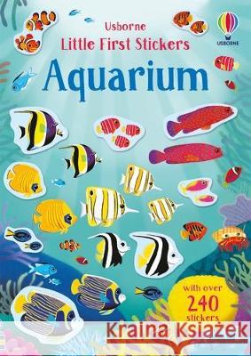 Little First Stickers Aquarium Hannah Watson Marcella Grassi 9781805070108 Usborne Books - książka