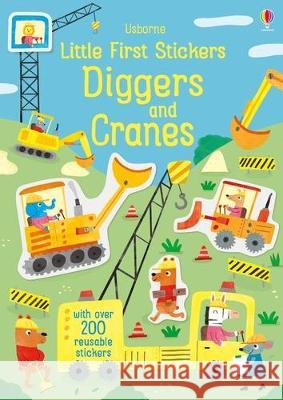 Little First Stickers Diggers and Cranes Hannah Watson Joaquin Camp 9781805070986 Usborne Books - książka